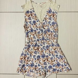 Floral Pattern Romper